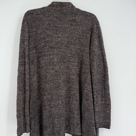 Barefoot Dreams Bamboo Chic Lite Cardigan Sweater Size L/XL Drape front gray - Picture 9 of 10